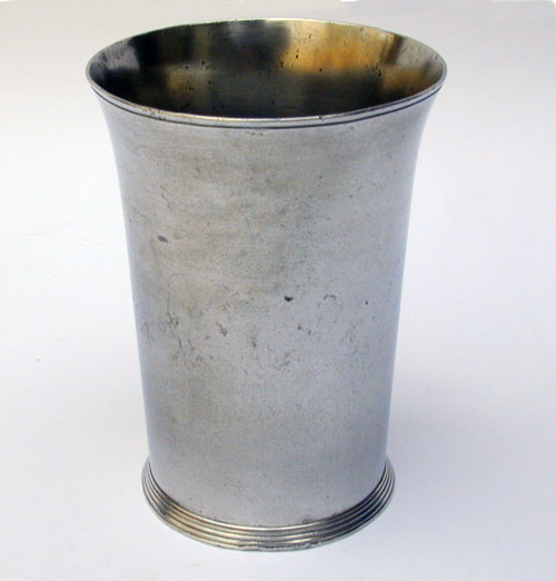 A Fine Tall Unmarked Pewter Beaker Attributable to Thomas & Townsend Compton