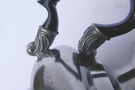 An Inverted Mold A. Porter Pewter Teapot