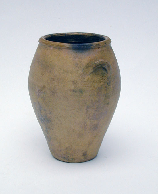 A Miniature Stoneware Ovoid Jar