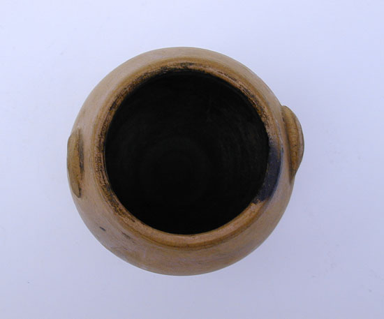 A Miniature Stoneware Ovoid Jar