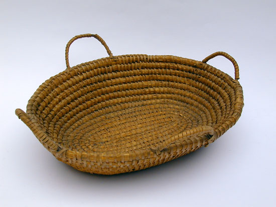 A 4 Handle Rye Straw Basket
