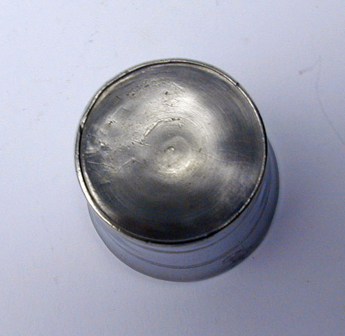 A Miniature New England Pewter Beaker