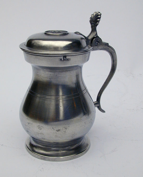 A Half-Pint Glasgow Pewter Measure