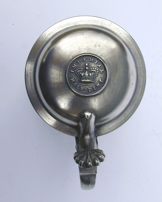 A Half-Pint Glasgow Pewter Measure