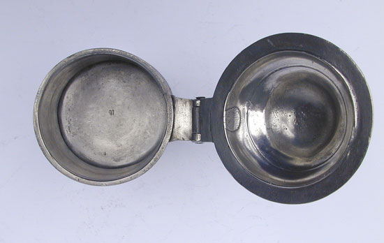 An Early Wigan Pewter Tankard by John Hardman