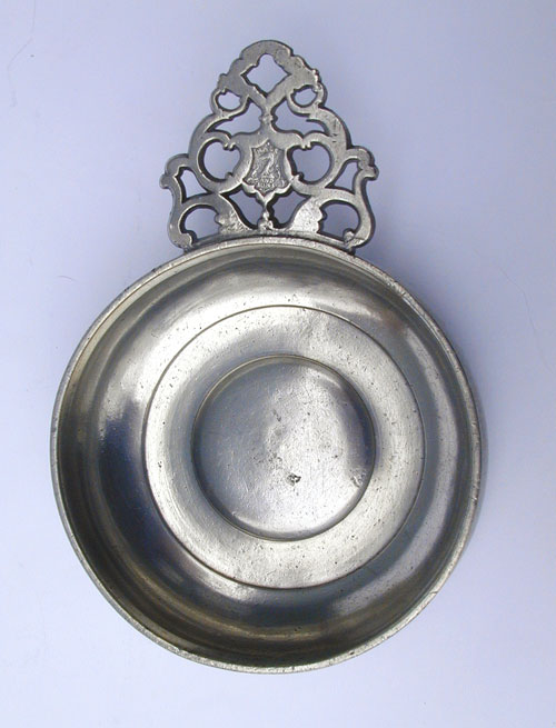 A Very Fine Export Pewter Porringer by Hale & Sons