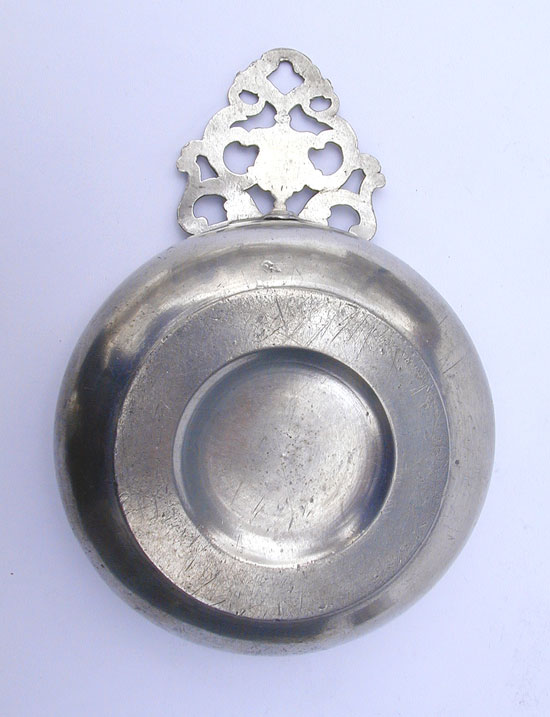 A Very Fine Export Pewter Porringer by Hale & Sons