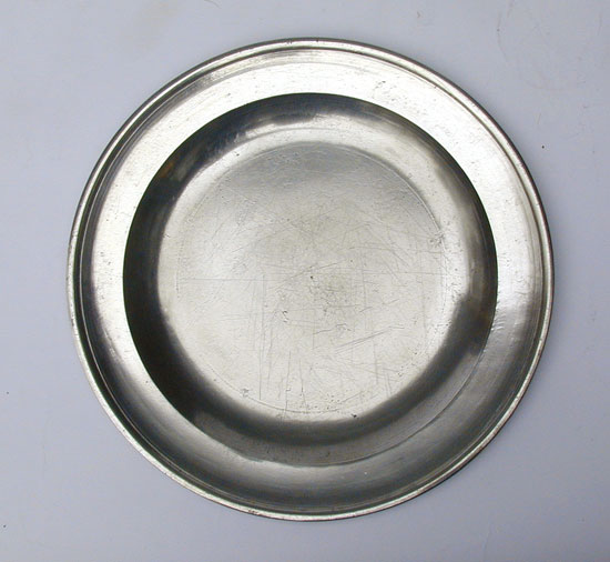 A Fasson & Son Export Pewter Plate