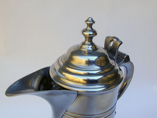 An 18th Century English Export Pewter Flagon with 19th Century Modification