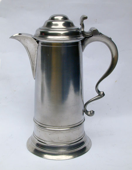 An Unmarked Two-Quart Boardman Flagon with Inscription