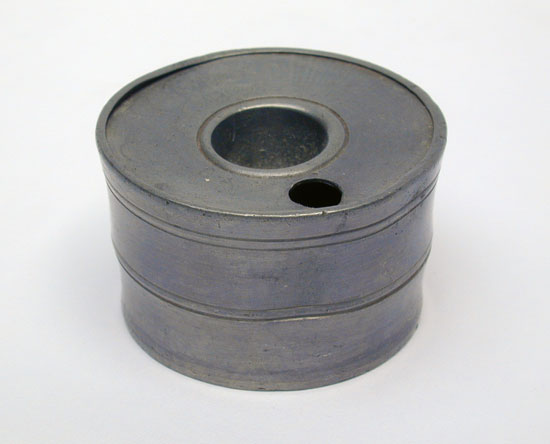 A Small Unmarked Pewter Inkwell
