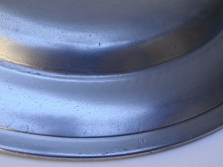 An American Smooth Rim Pewter Plate by 