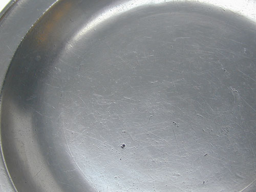 A Jacob Whitmore Antique American Pewter Deep Dish