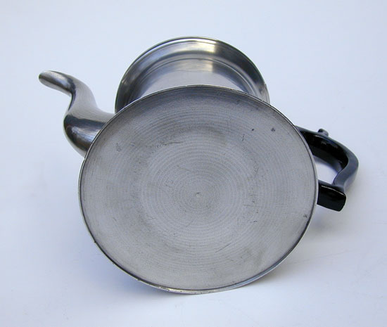 A Pewter Truncated Lighthouse Form Teapot