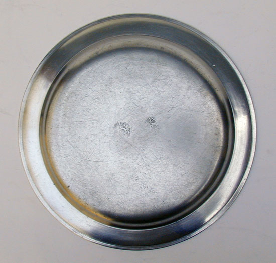 A Narrow Rim Pewter Plate by Jacob Whitmore