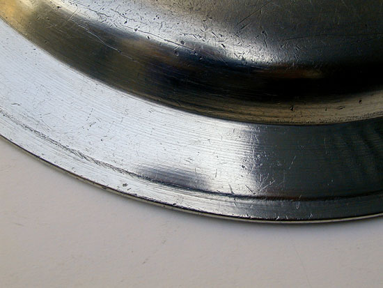 A Narrow Rim Pewter Plate by Jacob Whitmore