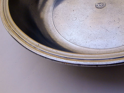 A Pewter Basin by Thomas Danforth III