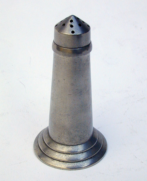 An Unmarked Pewter Caster