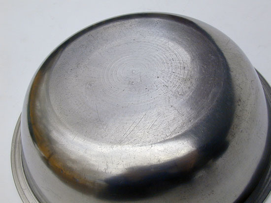An Early Small Pewter Basin by Thomas Danforth Boardman