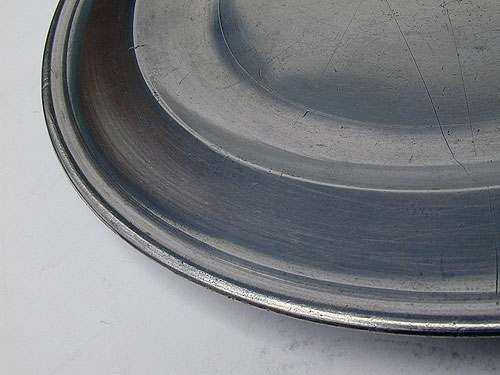 A Large Export Pewter Plate by Compton
