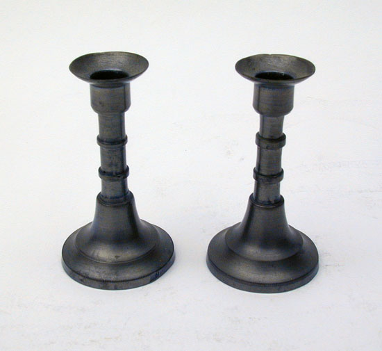 A Pair of Miniature English Candlesticks