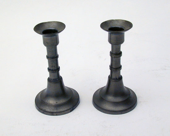 A Pair of Miniature English Candlesticks