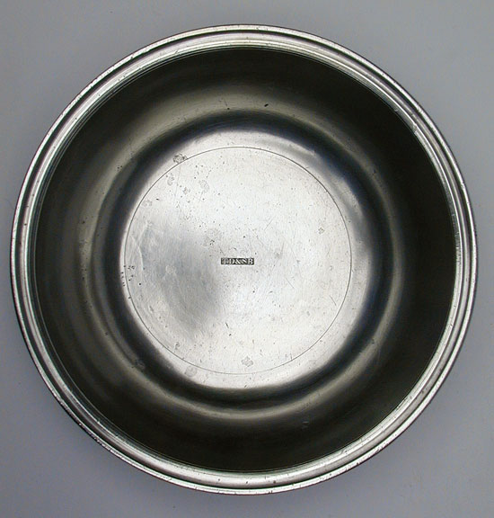 A Small Size Pewter Basin by TD & SB
