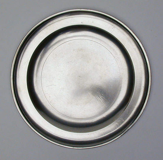 A Pristine Example of a Thomas Badger Pewter Plate
