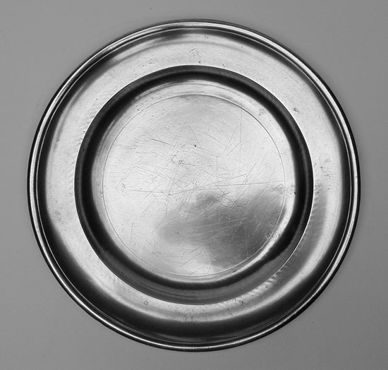 A Pewter Plate by Ashbil Griswold