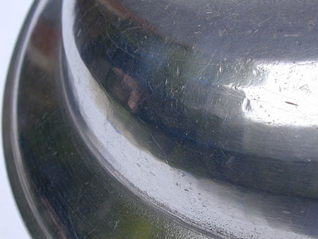 A English Export Pewter Deep Dish by Compton