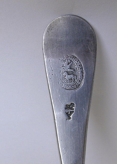 An Export Pewter Tablespoon by  Thomas & Townsend Compton