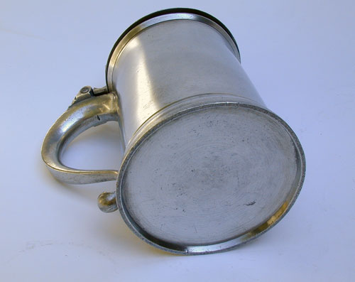 A Quart Pewter Export Tankard by Burford & Green