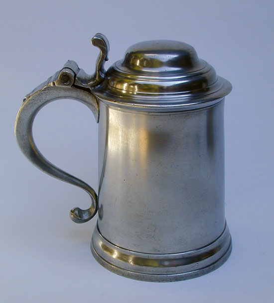 A Quart Pewter Export Tankard by Burford & Green