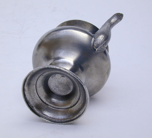 A Miniature Pewter Teapot Attributed to Roswell Gleason