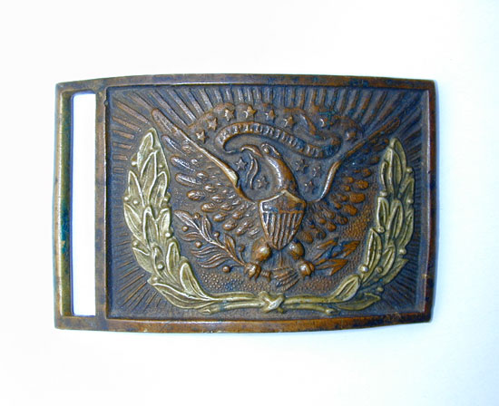 A Pattern 1851 Civil War Eagle Buckle with Modifications of 1861