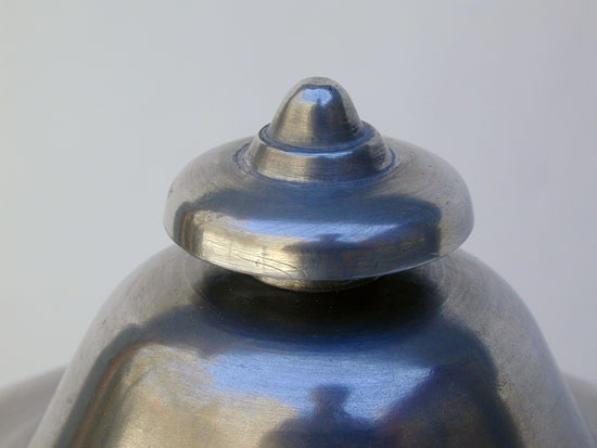 A Lighthouse Pewter Coffeepot by I.C. Lewis