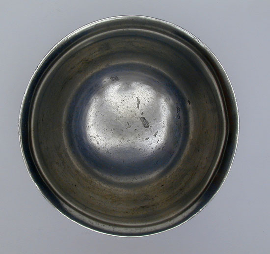 A English Export Pewter Broth Bowl