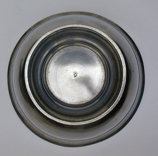 A English Export Pewter Broth Bowl