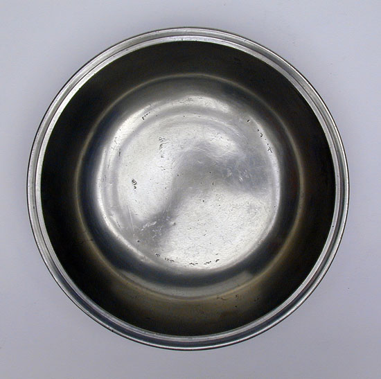 An Unmarked New England Pewter Basin