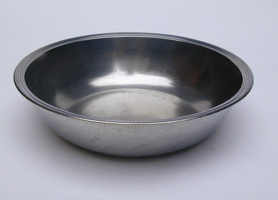 An Unmarked New England Pewter Basin