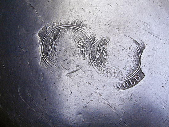 An Ashbil Griswold Pewter Plate 
