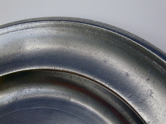 An Ashbil Griswold Pewter Plate 