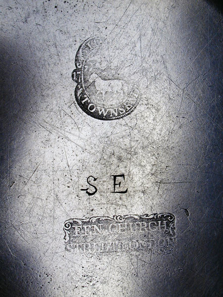An Export Pewter Plate by John Townsend
