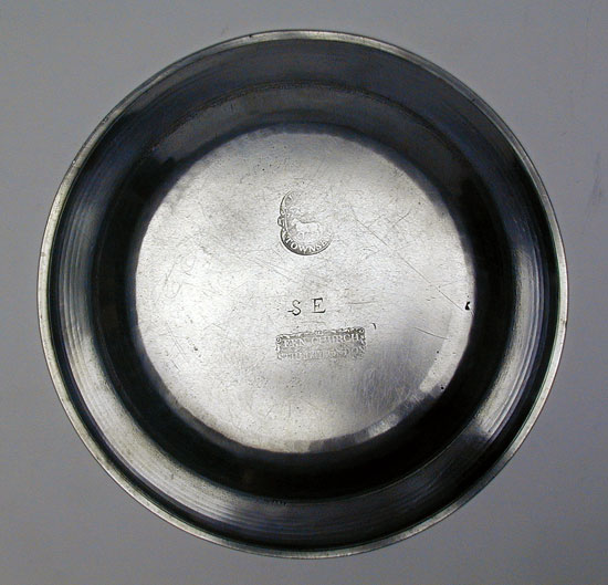 An Export Pewter Plate by John Townsend