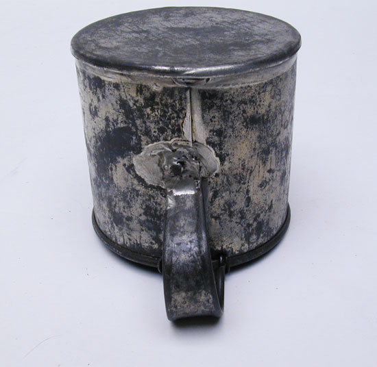 A Civil War Enlisted Man's Tinned Cup