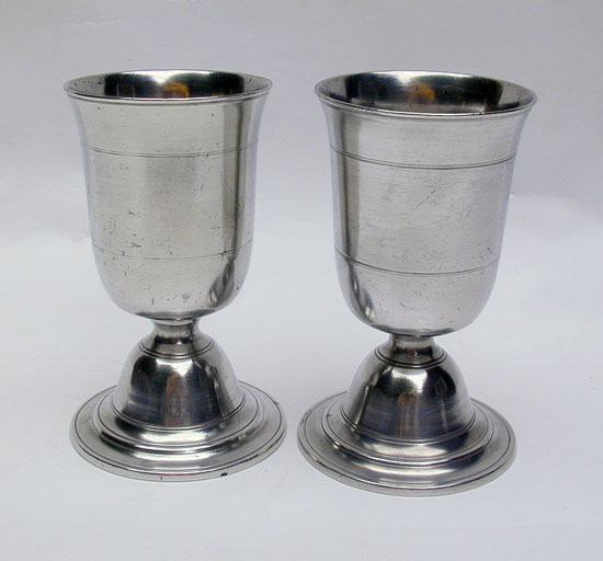 A Pair of Israel Trask Chalices