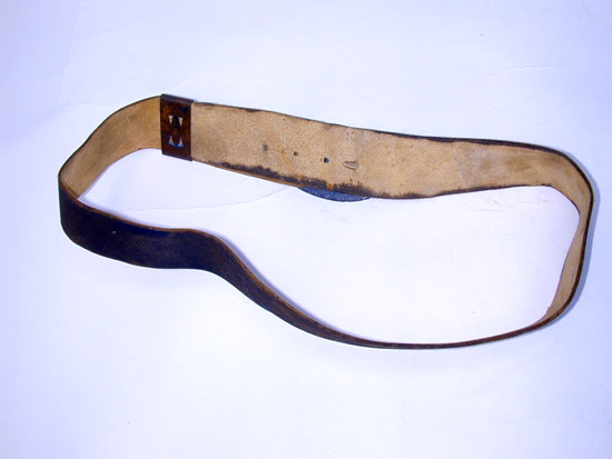 A Civil War Enlisted Man's Buff Leather Waist Belt w/ US Oval Buckle