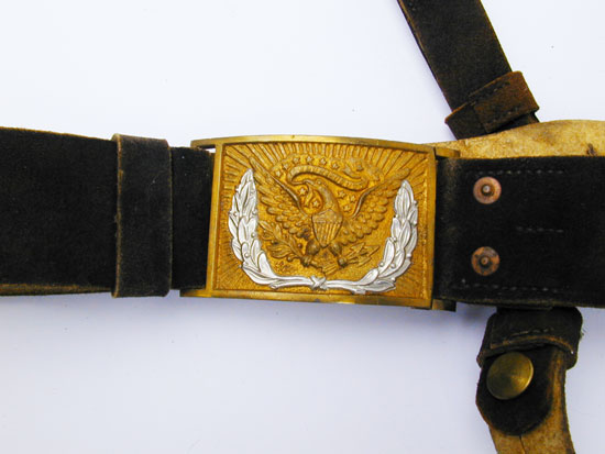 Original U.S. Civil War Officer's Sword Belt with Model 1851