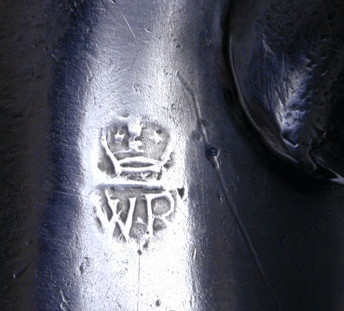 A Well Worn Tulip Export Pewter Mug by John Townsend