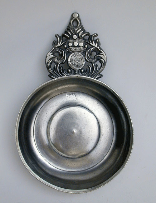 A Export Pewter Porringer by Robert Bush I